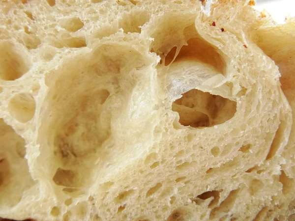Zamknij Widok Kromkę Chleba — Zdjęcie stockowe