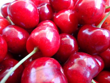 Taze kırmızı kiraz arka plan