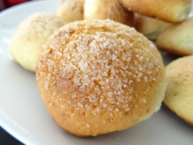 Lezzetli ev yapımı yuvarlak kurabiye