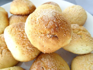 Lezzetli ev yapımı yuvarlak kurabiye