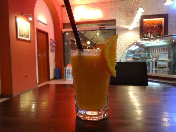 Fresh Orange Juice Orange Slice — Stock Photo, Image
