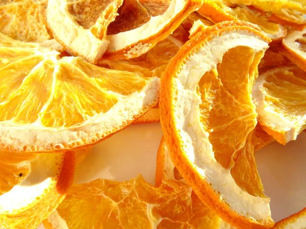 Getrocknete Orangenscheiben Textur — Stockfoto