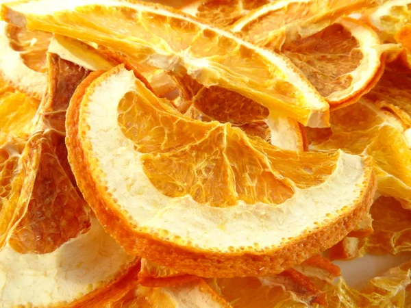 Getrocknete Orangenscheiben Textur — Stockfoto