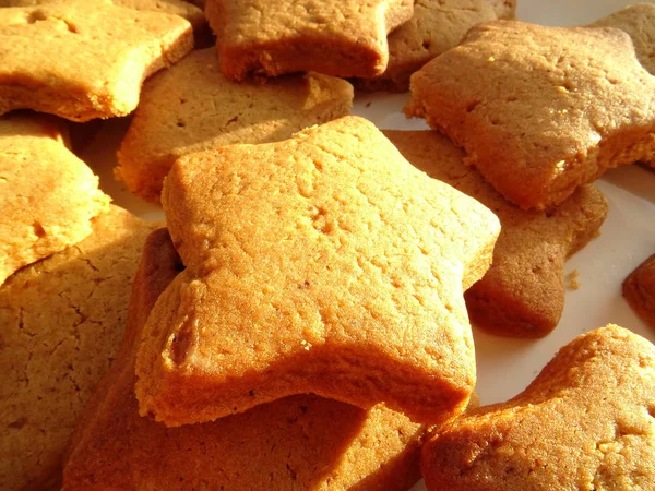 Tasty Homemade Star Cookies — Stock Photo, Image