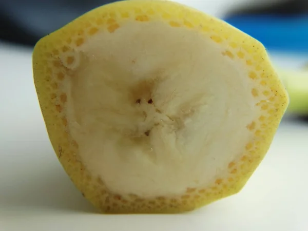 Detal Cut Banana — Zdjęcie stockowe