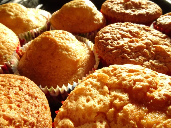 Vista Superior Muffins —  Fotos de Stock