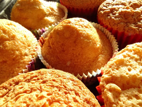 Top View Muffins — Zdjęcie stockowe