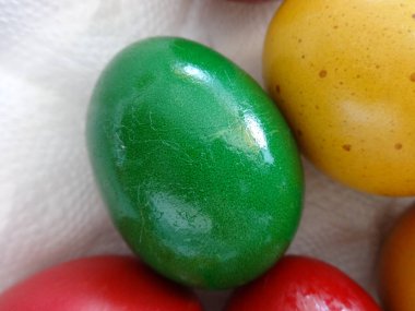 Grup renkli Paskalya yortusu yumurta