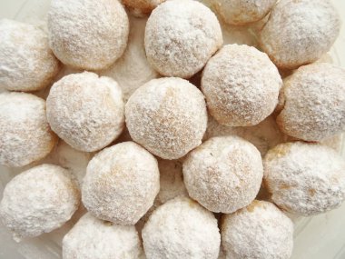 Beyaz tatlı topları grubu