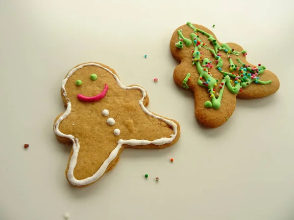 Chritmas Lebkuchen Männer Plätzchen — Stockfoto