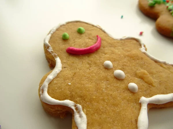 Natale Pan Zenzero Uomini Cookie — Foto Stock