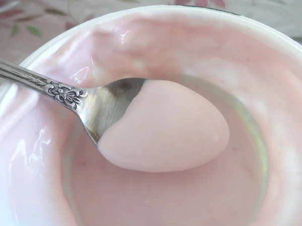 水果酸奶勺 — 图库照片