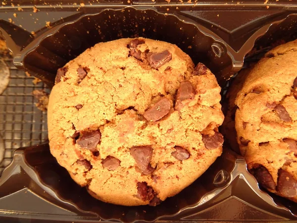チョコレートのパン粉でクッキー — ストック写真