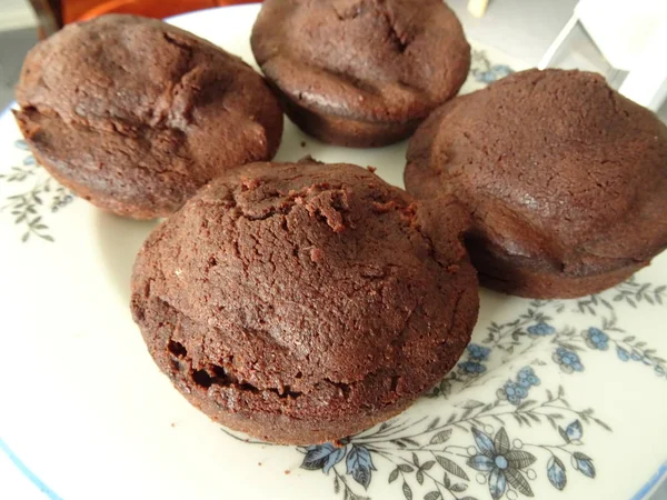 Closeup View Tasty Homemade Muffins — Stock Photo, Image