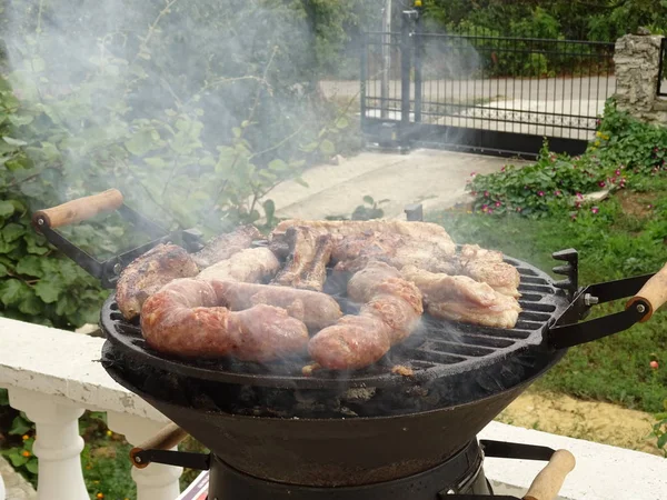 Barbecue Avec Chair Rôtie — Photo