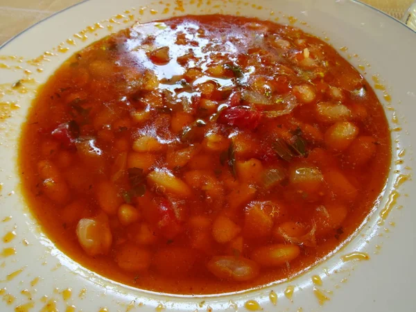 Bulgarian Traditional Bean Broth — Stock Photo, Image