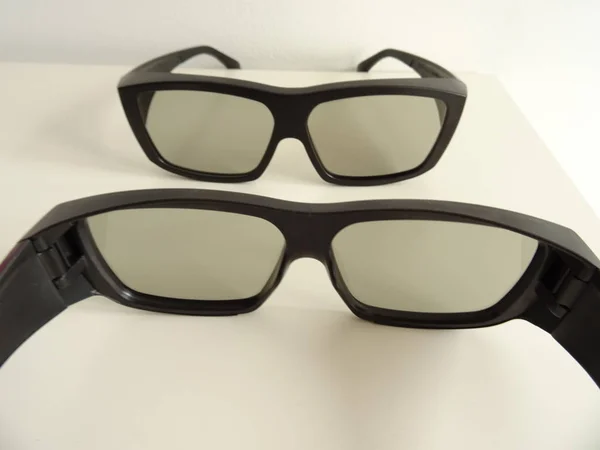 Lunettes Plastique Sur Table — Photo