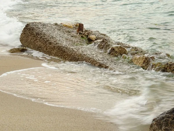 Sea Waves Rocky Coast — Stock Photo, Image