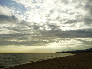 Sahilden deniz manzarası 