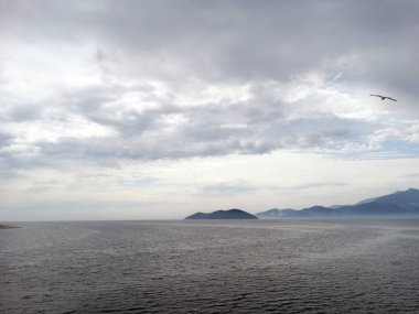 Bir tekneden deniz manzarası