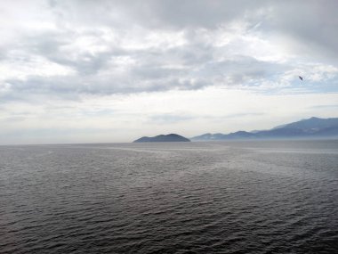 Bir tekneden deniz manzarası