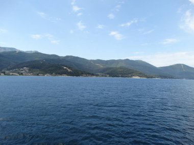Bir tekneden deniz manzarası