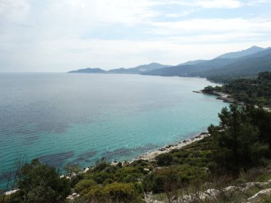 Güzel yaz sahil manzara