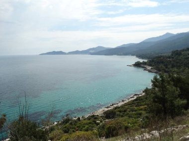 Güzel yaz sahil manzara