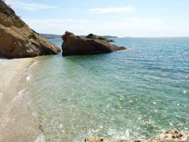 Güzel yaz sahil manzara