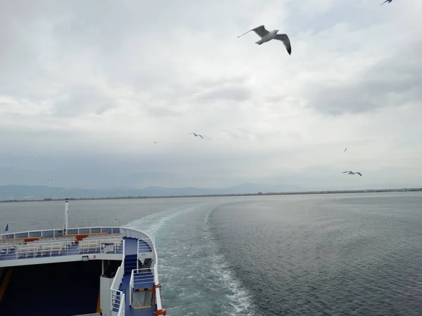 Uitzicht Zee Vanaf Boot — Stockfoto