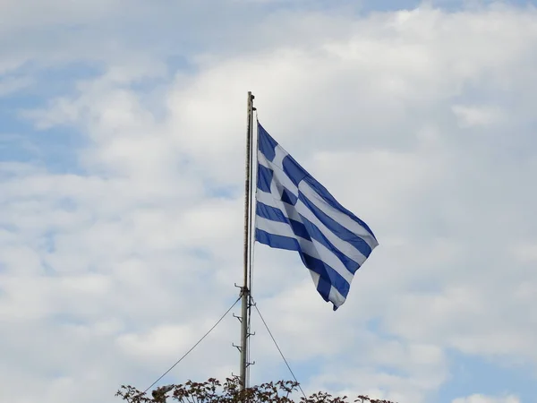 Вид Греческого Флага — стоковое фото