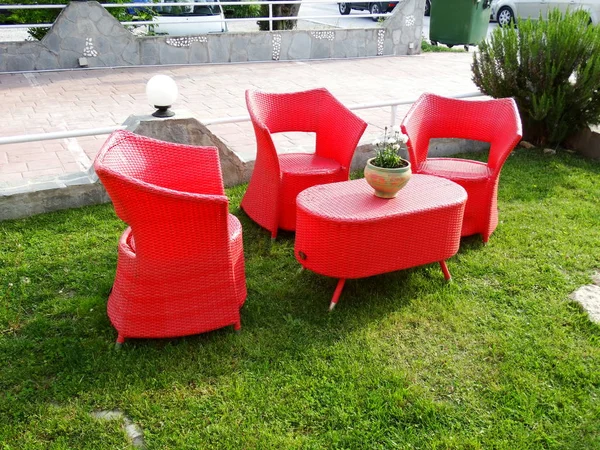 Red Summer Garden Furniture