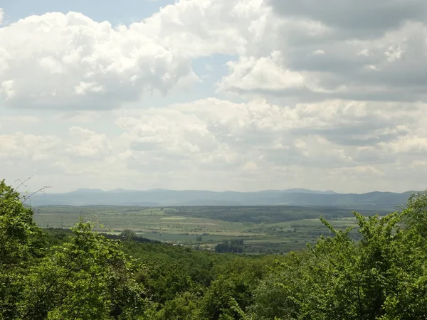 Vista Del Paisaje Desde Monasterio Rock Cerca Khan Krum Bulgaria — Foto de Stock