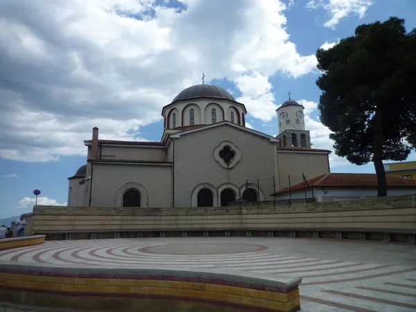 Εκκλησία Στην Καβάλα Ελλάδα — Φωτογραφία Αρχείου