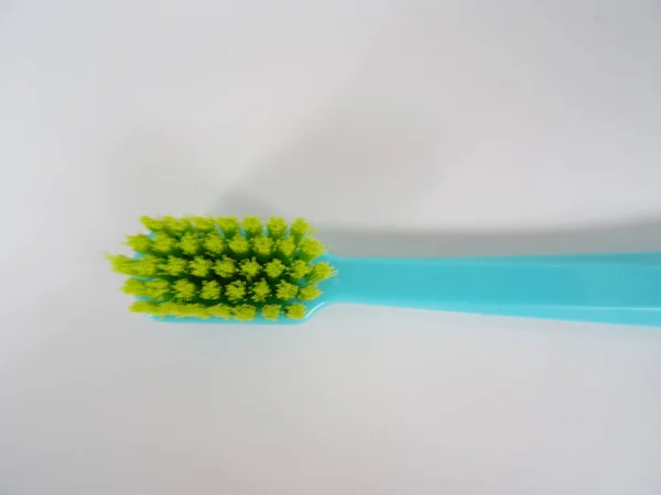 Visão Detalhe Escova Dentes — Fotografia de Stock