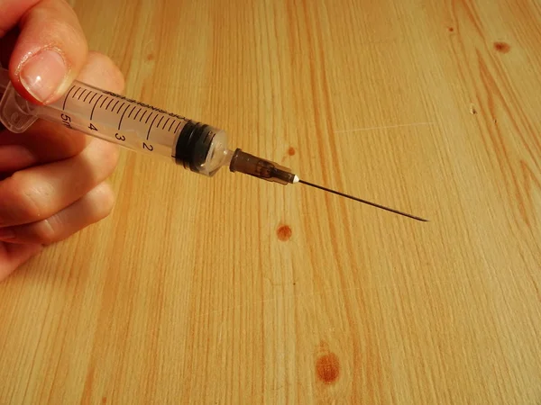 Injekció Gyógyszer Koncepció — Stock Fotó