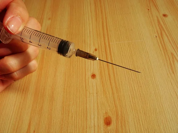 Injecção Conceito Medicamento — Fotografia de Stock