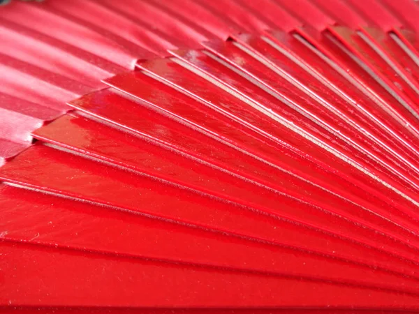 Ventilador Clásico Mujer Roja — Foto de Stock