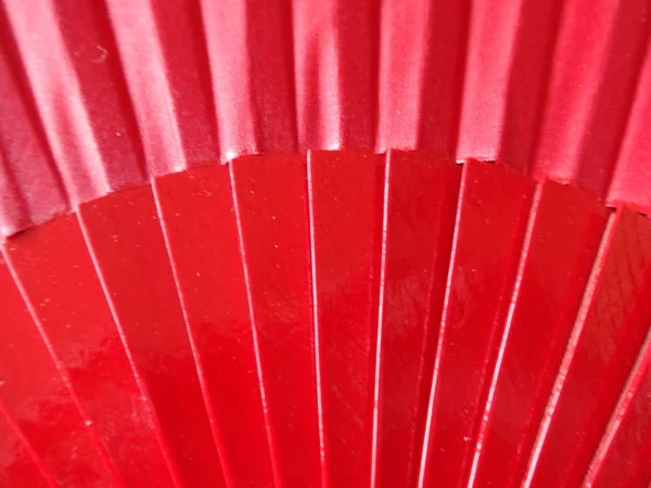 Ventilador Clásico Mujer Roja — Foto de Stock