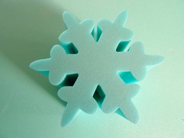 bir mavi kar tanesi şekil