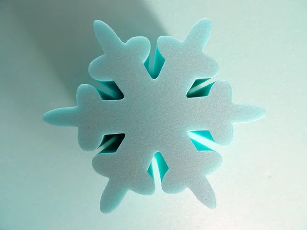 Figura Copo Nieve Azul — Foto de Stock