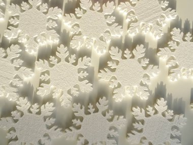 Beyaz kar tanesi süslemeleri arka plan 