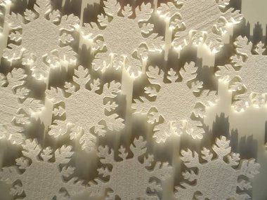 Beyaz kar tanesi süslemeleri arka plan 