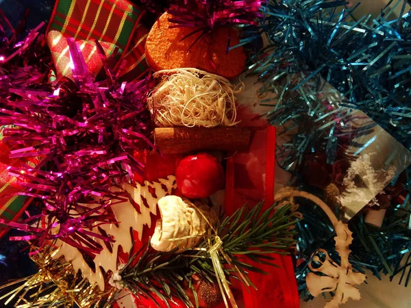 Vista Della Ghirlanda Natale — Foto Stock