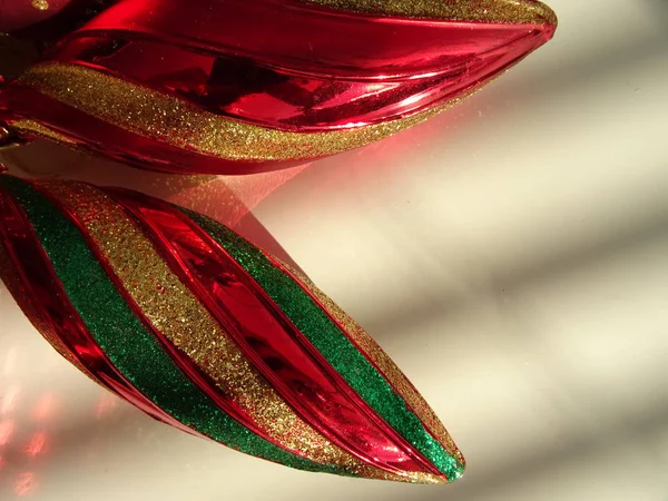 Figure Albero Natale Lucido Rosso — Foto Stock