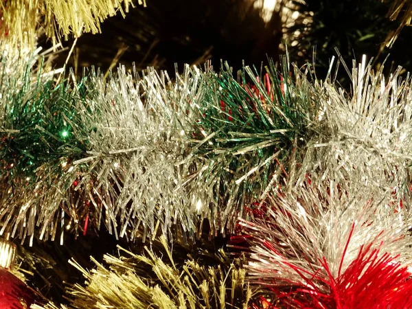 Transparentes Herz Vor Einem Weihnachtsbaum — Stockfoto