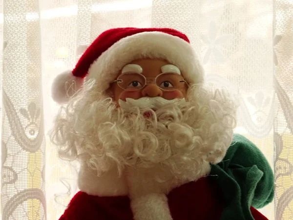 Blick Auf Die Weihnachtsmann Puppe — Stockfoto