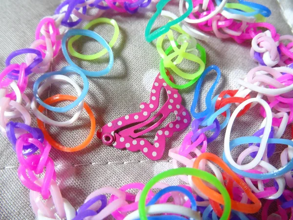 Colouful Bracelet Rubber Bands — Stock Photo, Image