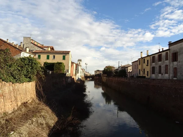 Rzeka Este Włochy — Zdjęcie stockowe