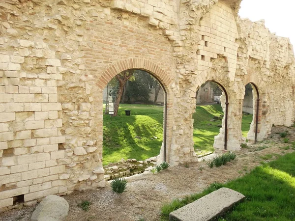 Padua Italya Archs Ile Eski Taş Duvar — Stok fotoğraf